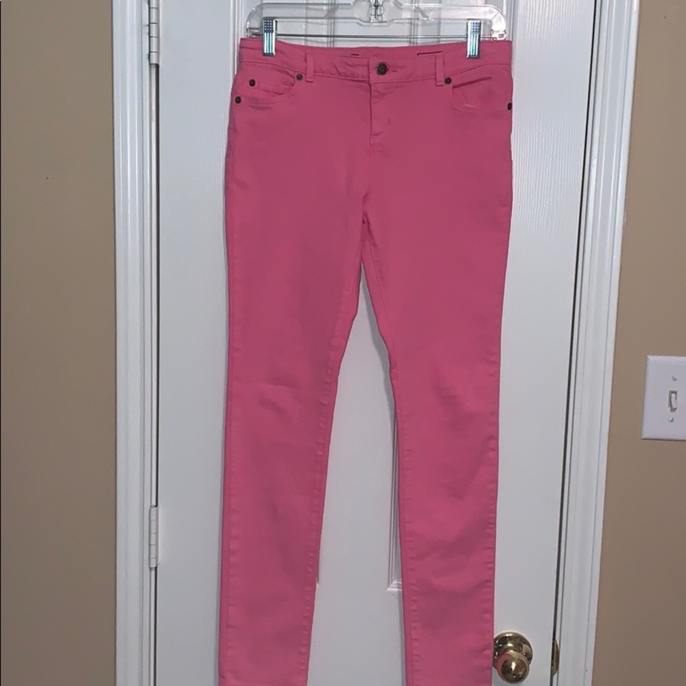 Vineyard Vines girls size 16 pink skinny jeans
